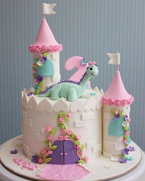 Dinosaur Birthday Cake Castle