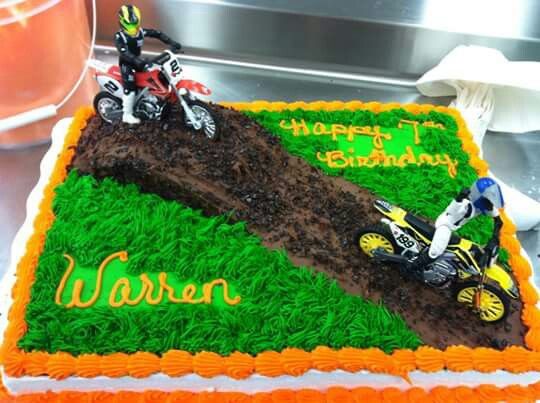 Dirt Bike Birthday Cake