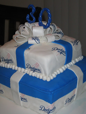 Dodgers Birthday Cake