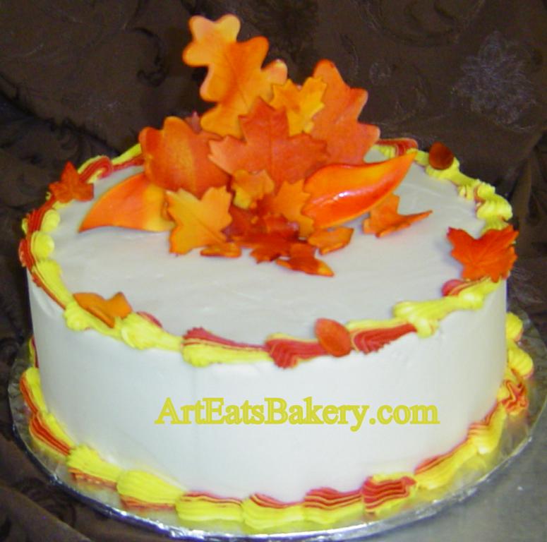 Fall Birthday Cakes Buttercream