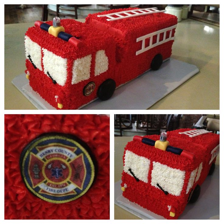 Fire Truck Cake