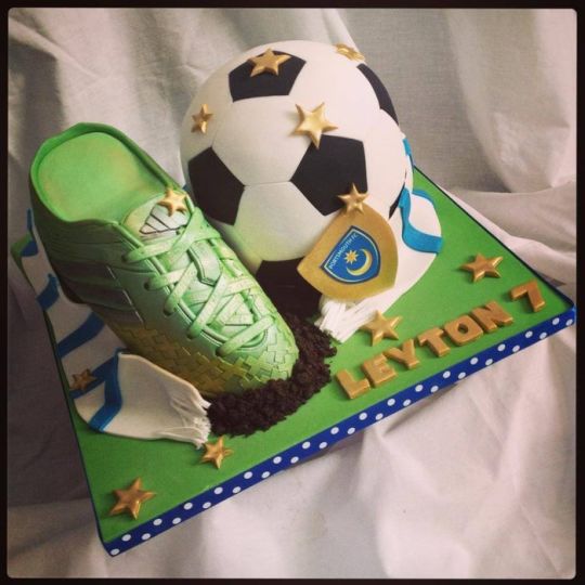 Football and Soccer Birthday Cakes