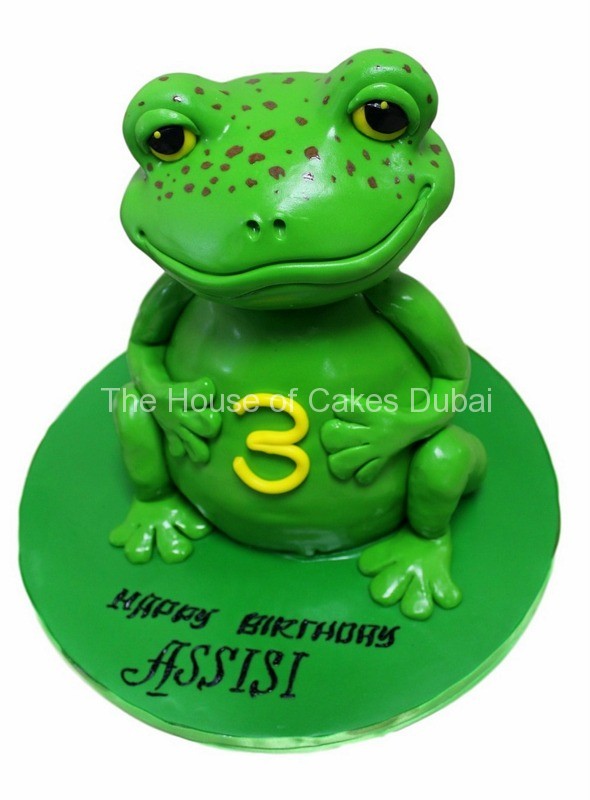 Frog 3D Cake Round