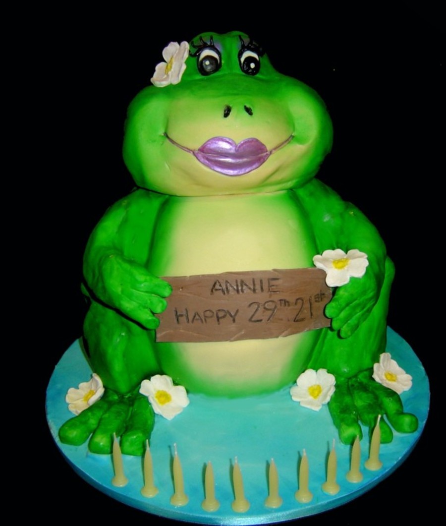 Frog Birthday Cake