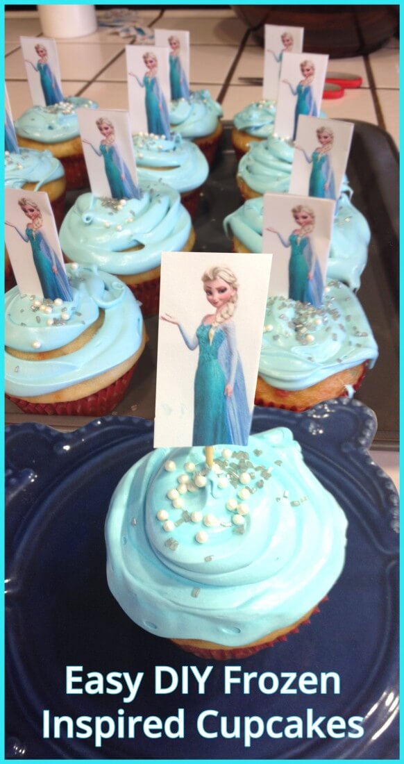 12 Photos of DIY Disney Frozen Birthday Cupcakes