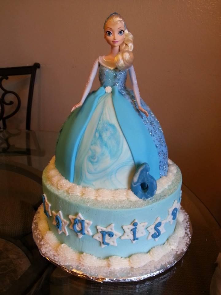 Frozen Disney Doll Cake