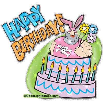 Funny Animated Birthday Happy Glitter Graphics