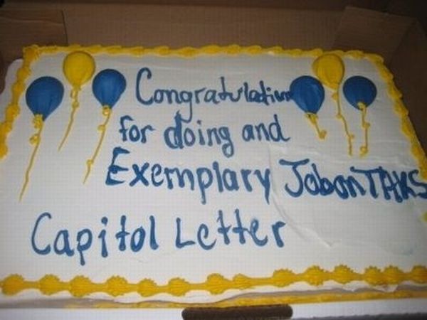 Funny Cake Writing Mistakes