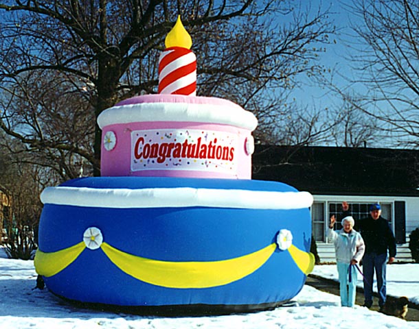 Giant Happy Birthday Cake