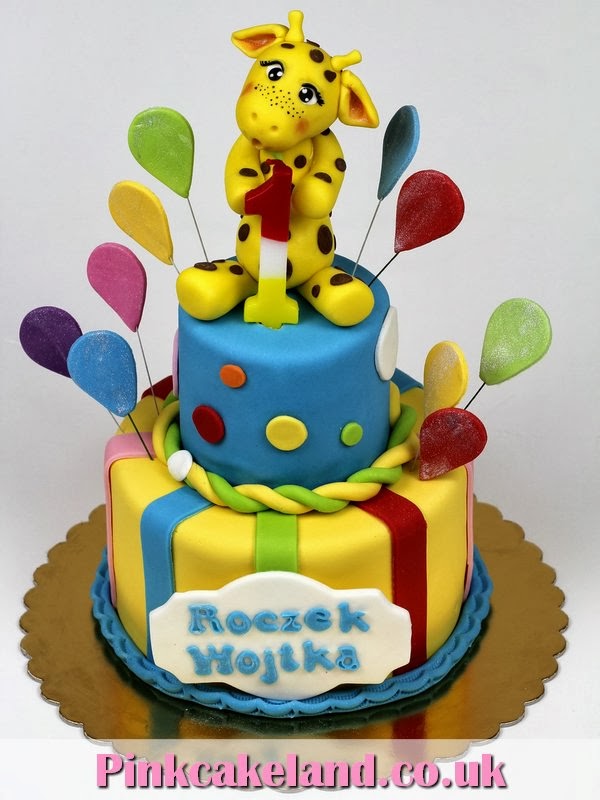 Giraffe Birthday Cake