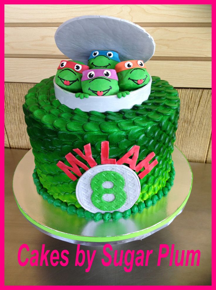 Girl Ninja Turtle Birthday Cake