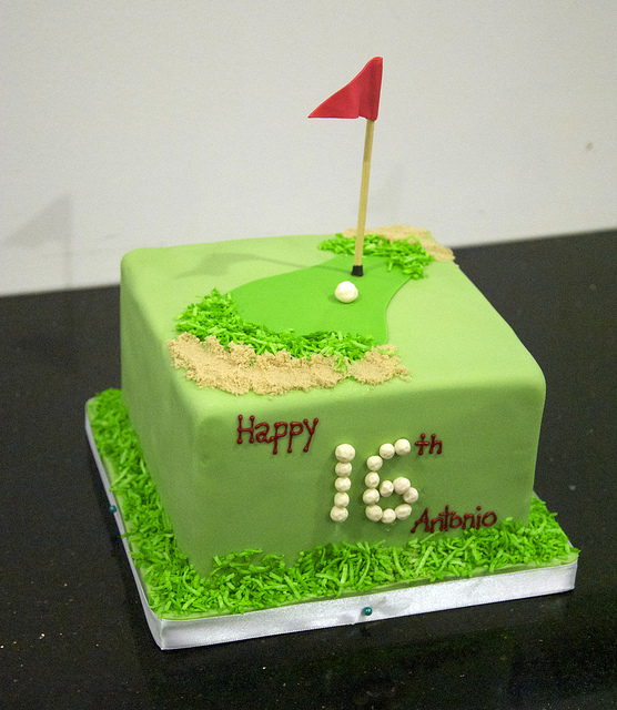 Golf Theme Birthday Cake