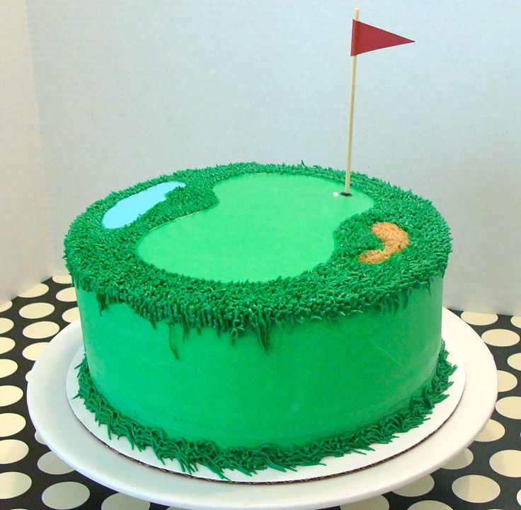 Golf Themed Birthday Cake