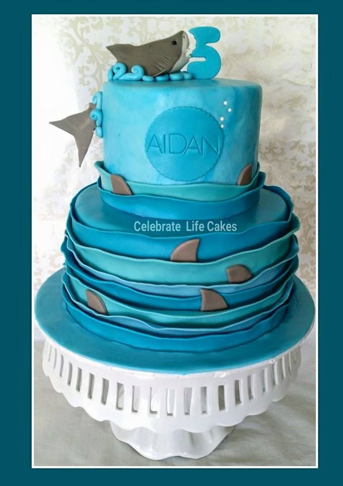 Great White Shark Birthday Cake