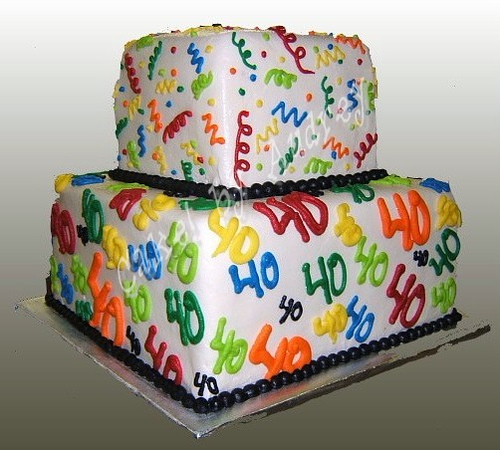 Happy 40th Birthday Cake