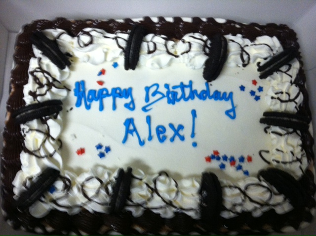 Happy Birthday Alex Cake