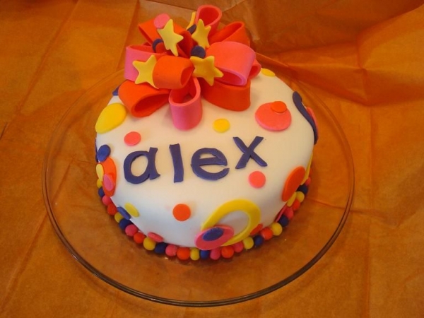 Happy Birthday Alex Cake