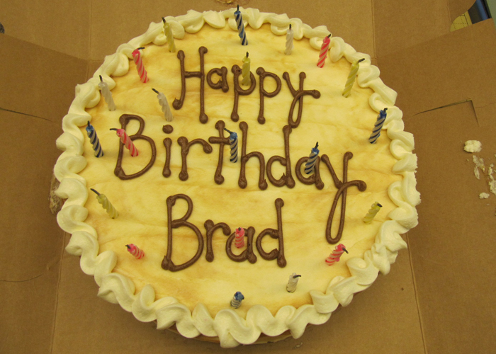 Happy Birthday Brad Cake