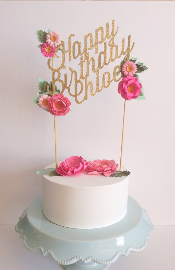 Happy Birthday Cake Topper