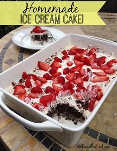 Homemade Ice Cream Cake