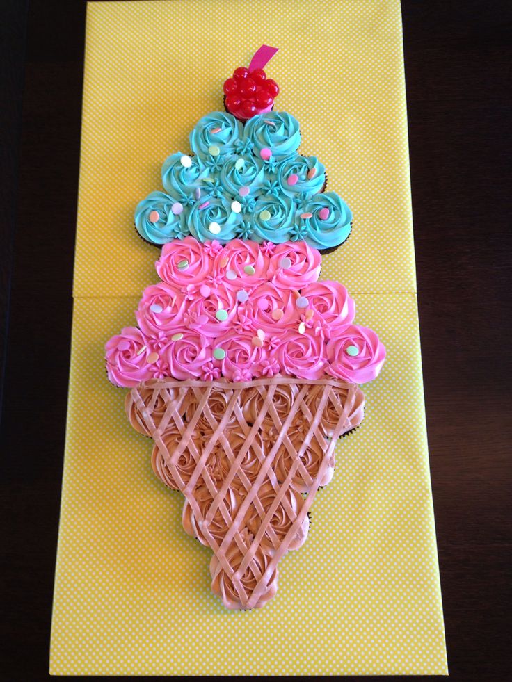 Ice Cream Cone-Shaped Cake