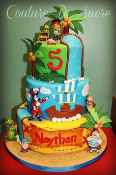 Jake and Neverland Pirates Birthday Cake