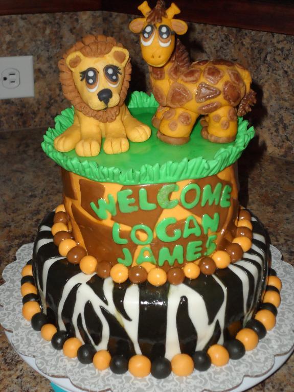 Jungle Baby Shower Cakes Walmart