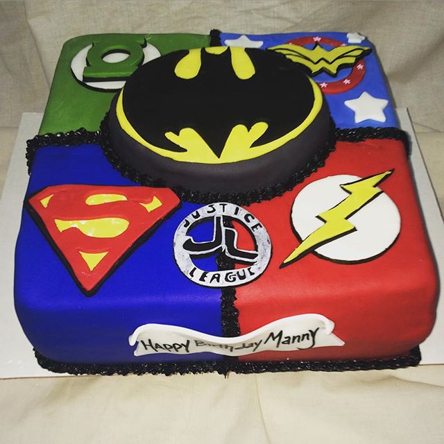 Justice League Birthday Cake