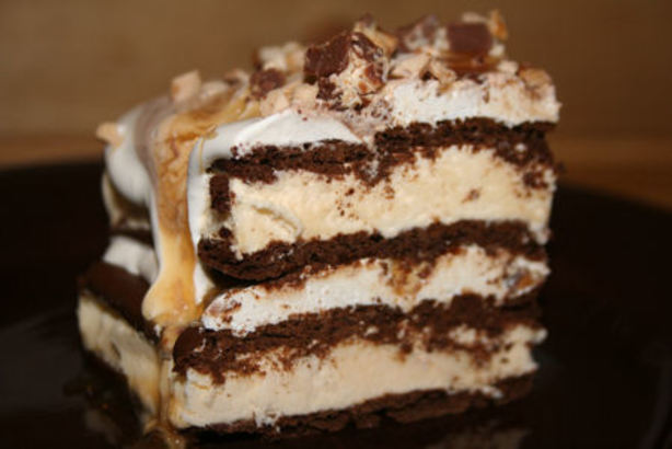 Layered Ice Cream Candy Cake