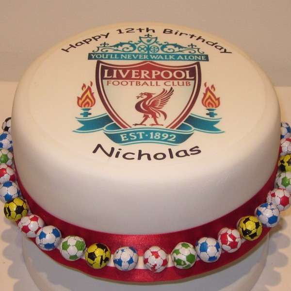 Liverpool Football Birthday Cake