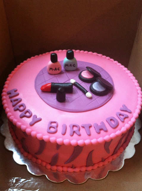 Makeup Birthday Cake