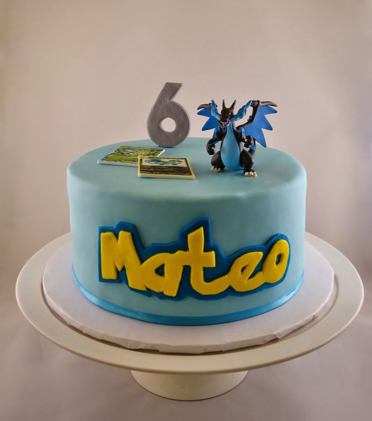 Mega Charizard Pokemon Birthday Cakes