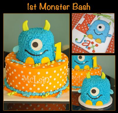 Monster 1st Birthday Cakes