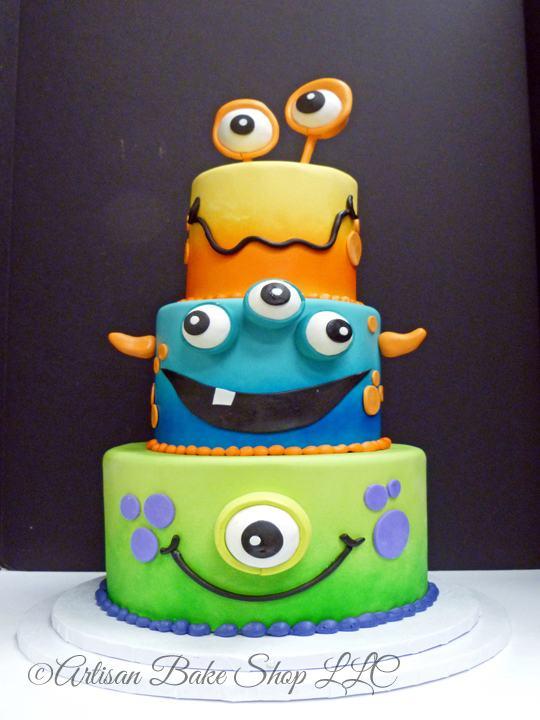 Monster 1st Birthday Cakes