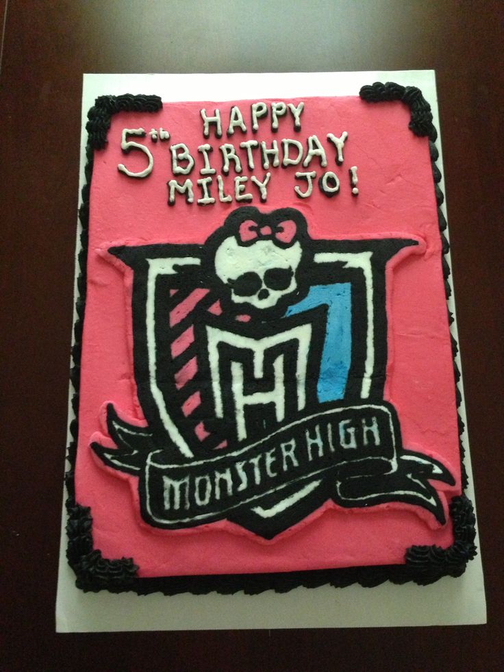 8 Photos of Monster High Birthday Sheet Cakes