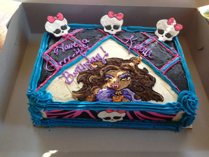 Monster High Sheet Cake