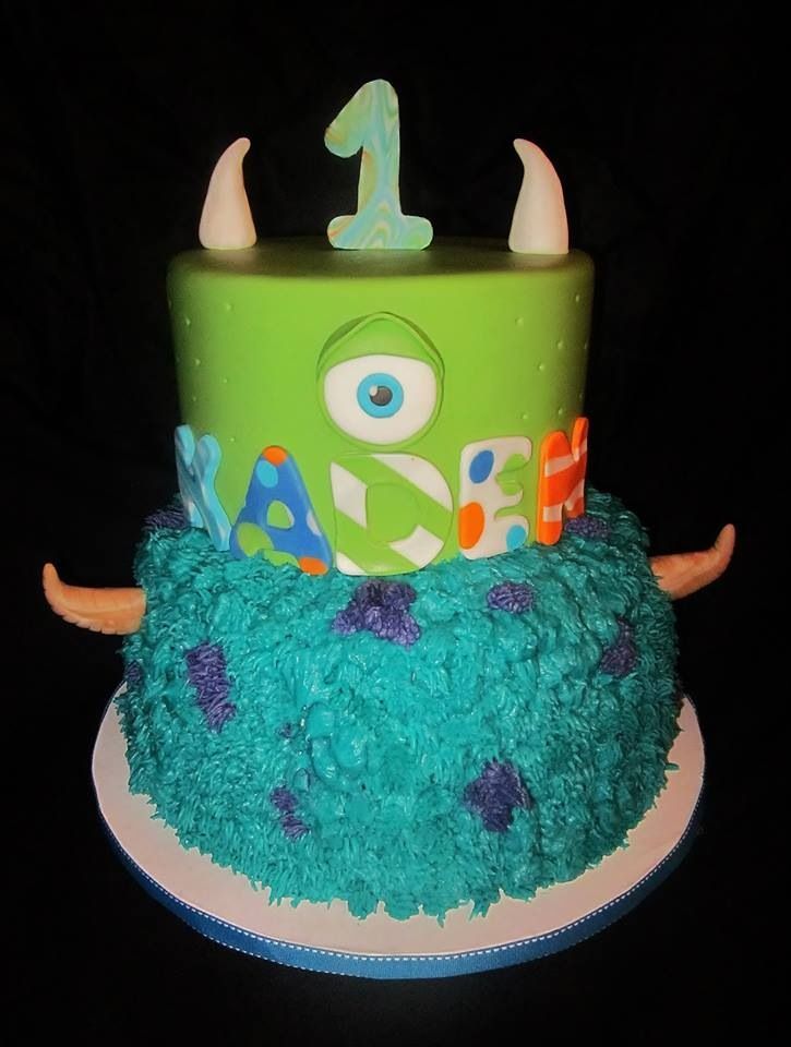 Monsters Inc 1st Birthday Cake