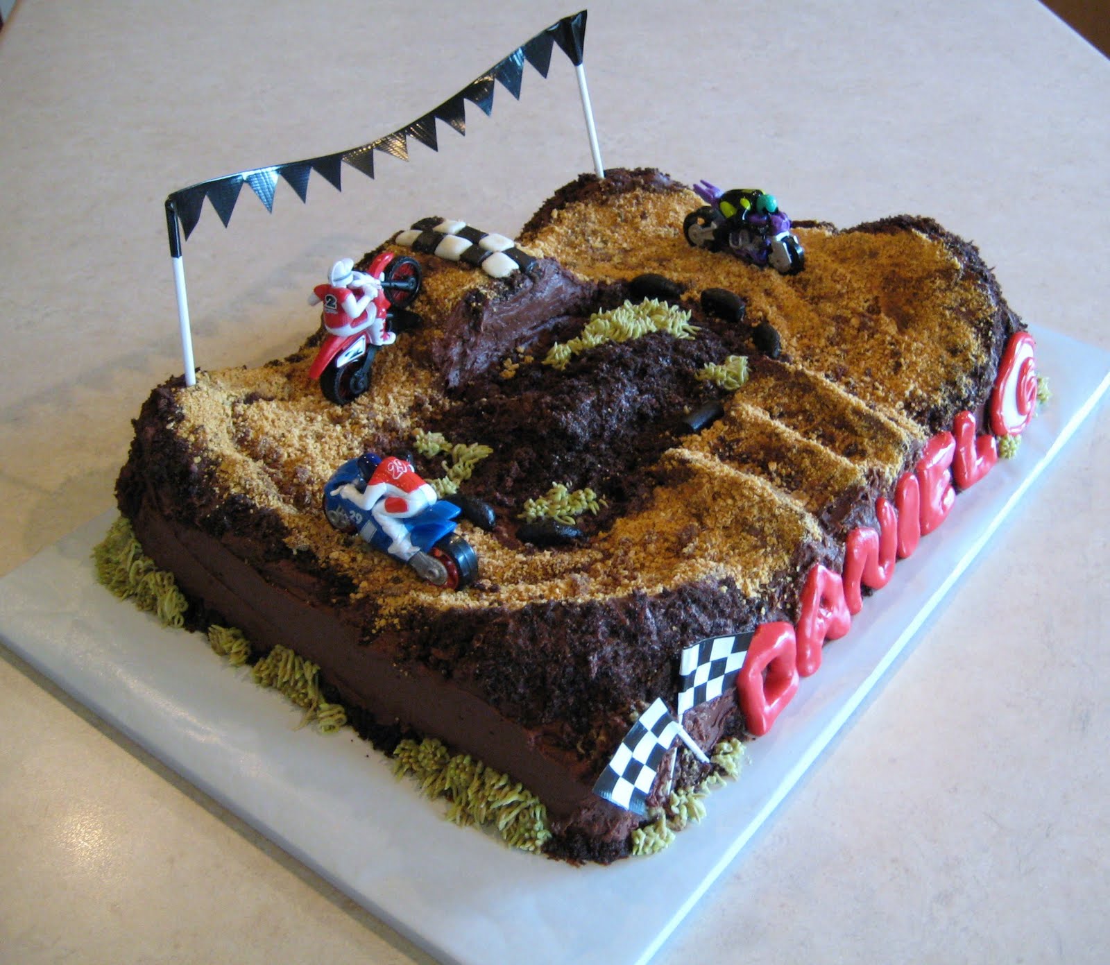 Motocross Birthday Cake