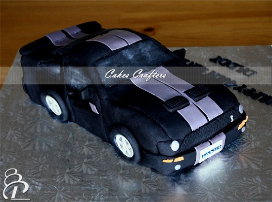 Mustang Car Birthday Cake