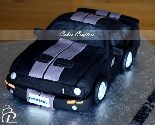 Mustang Car Birthday Cake