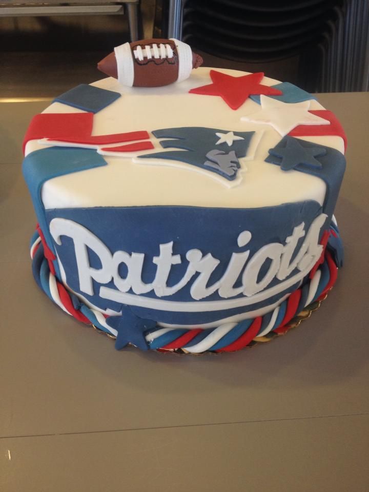 New England Patriots Birthday Cake