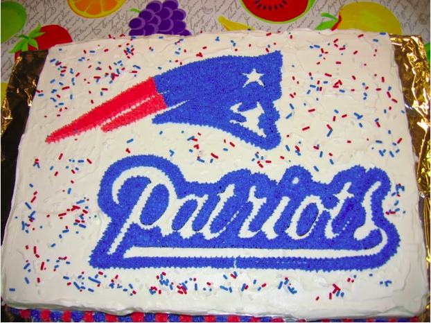 New England Patriots Happy Birthday Cake