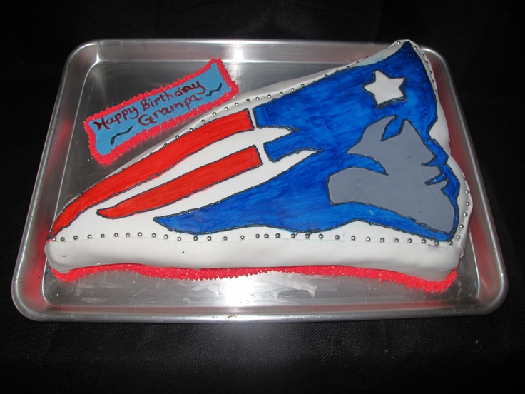 New England Patriots Happy Birthday Cake