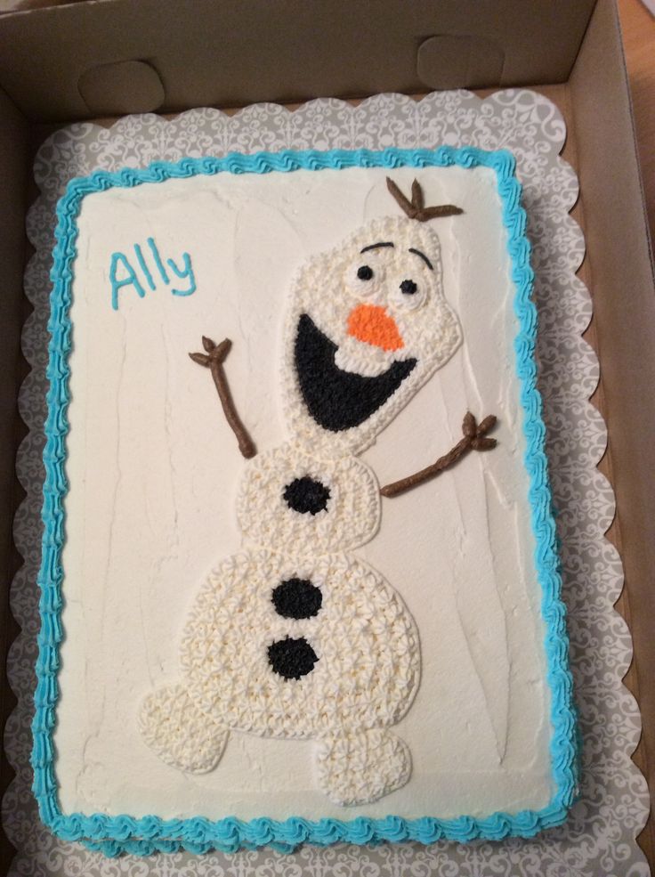 Olaf Birthday Cake Ideas