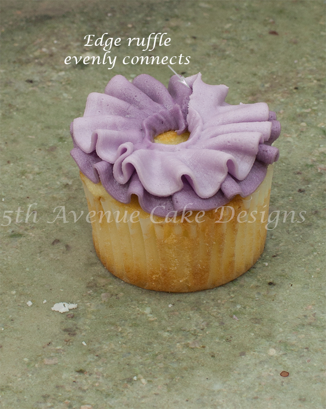 Ombre Ruffle Cupcakes