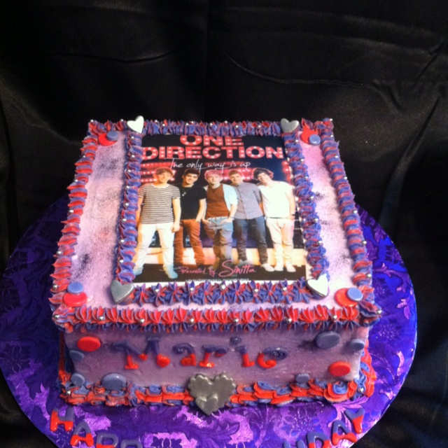 10 Photos of 1 Direction Birthday Cakes Princess