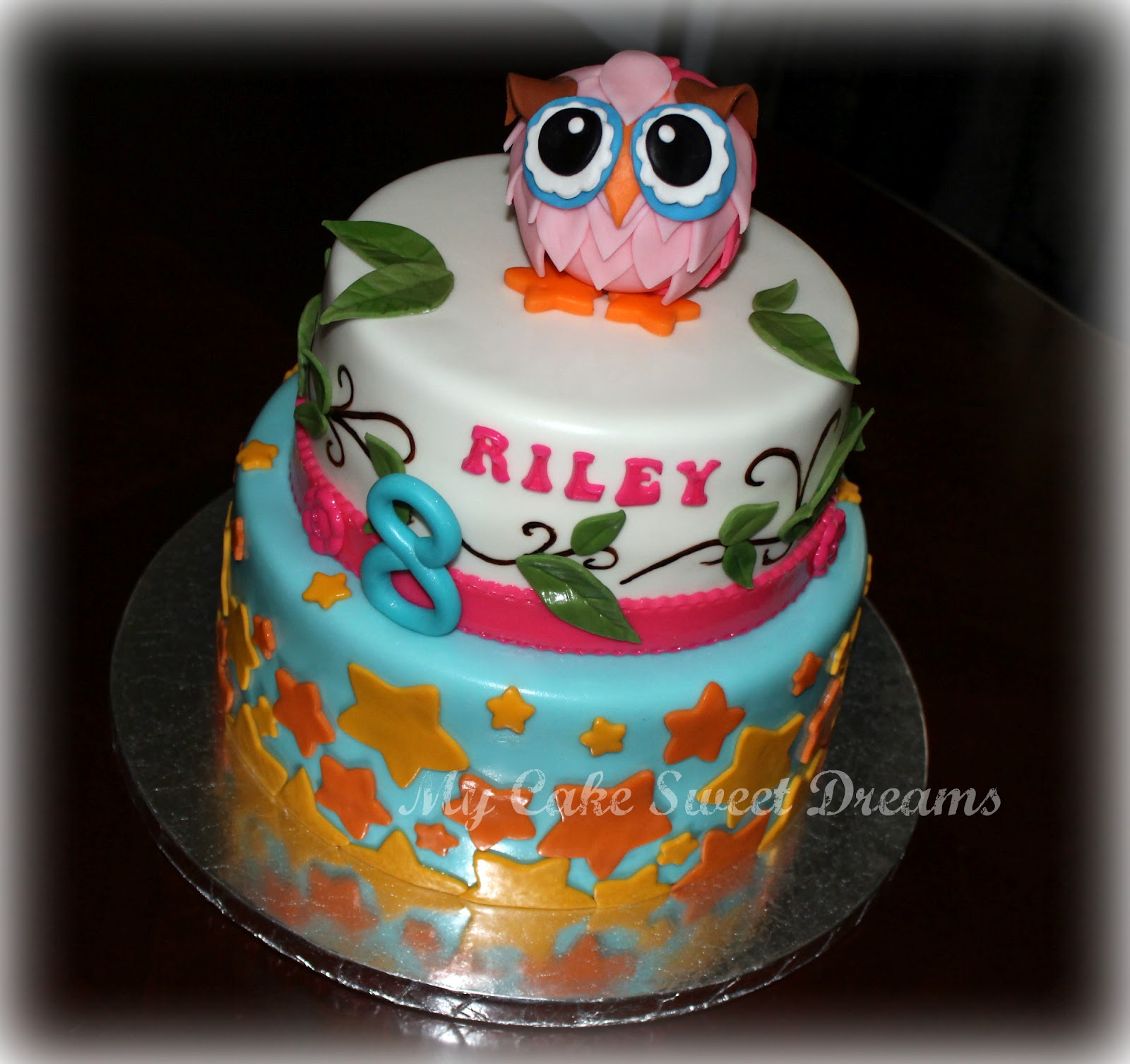 Owl Birthday Cake