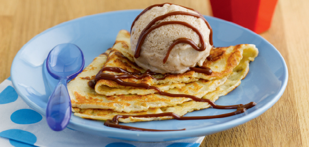 Pancakes with Ice Cream