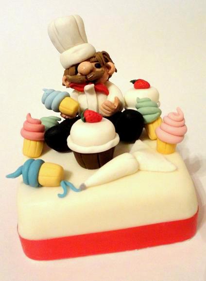 Pastry Chef Birthday Cake