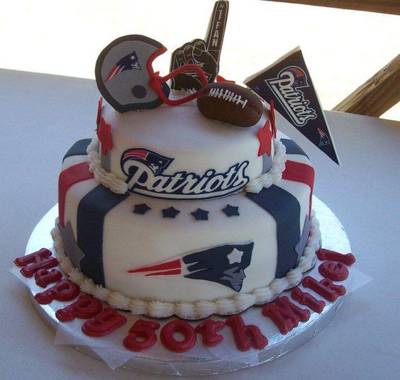 9 Photos of New England Patriots Happy Birthday Cakes